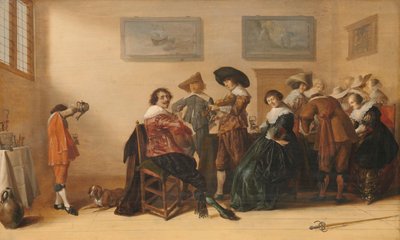 Fröhliche Gesellschaft in einem Raum, 1633 von Anthonie Palamedesz