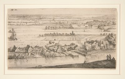 Das Dorf am Kanal von Anthonie Waterloo