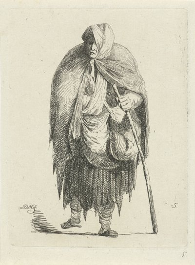 Frau in Lumpen von Anthonie Willem Hendrik Nolthenius de Man