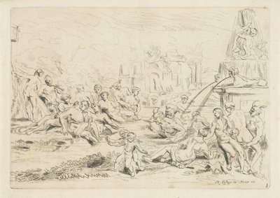 Badende Satyrn und Nymphen von Anthonie de Winter
