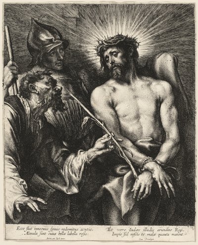 Das Schilfrohr, das Christus angeboten wurde von Anthony van Dyck