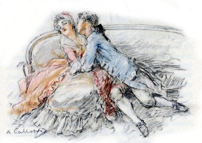 Werther küsst Charlotte von Antoine Calbet