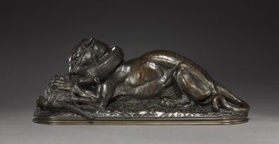 Tiger verschlingt einen Gavial, 1831 von Antoine Louis Barye