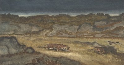 Tiger auf der Jagd von Antoine Louis Barye
