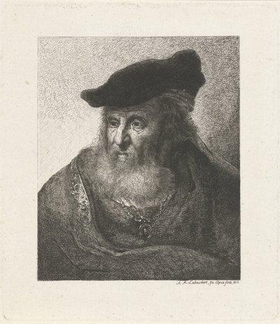 Porträt eines Rabbiners von Antoine Marie Labouchere
