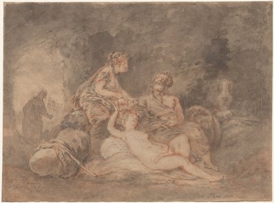 Lot und seine Töchter, 1756 von Antoine Pesne