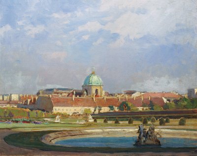Blick auf die Salesianerkirche von Anton Hans Karlinsky