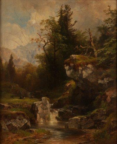 Landschaft im Salzkammergut von Anton Hansch