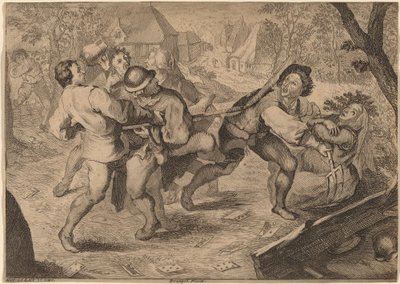 Kämpfende Bauern von Anton Joseph Prenner after Pieter Bruegel the Elder
