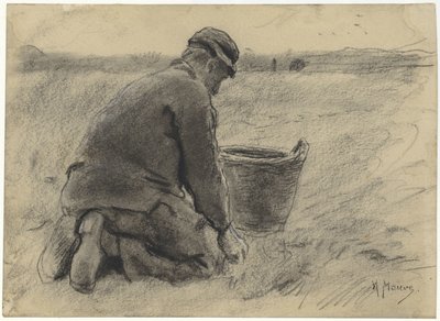 Kartoffelernter von Anton Mauve