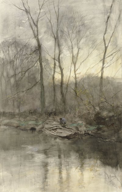 Waldrand am Wasser von Anton Mauve