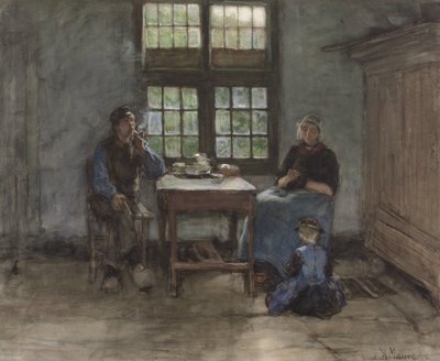 Larens Innenhaus von Anton Mauve