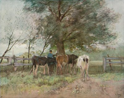 Melkzeit von Anton Mauve