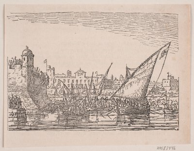 Hafen am Mittelmeer von Anton Melbye