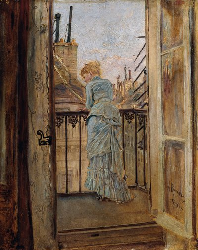 Auf dem Balkon von Anton Romako