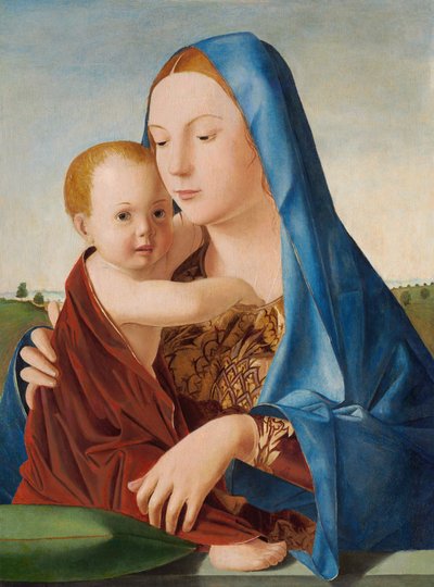 Madonna mit Kind, ca. 1475 von Antonello da Messina