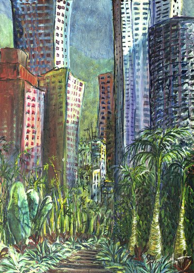 Hochhaus, Hongkong, 1997 von Antonia Myatt