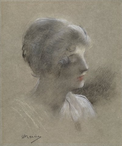 Kopf einer jungen Dame von Antonin Mercié