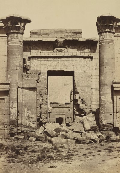 Medinet Habu: Römische Säulen von Antonio Beato