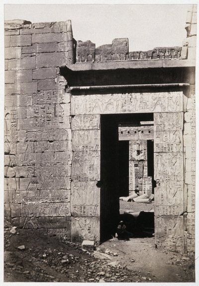 Ruinen von Karnak, um 1900 von Antonio Beato