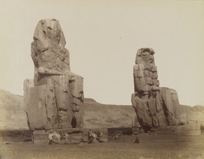Die Kolosse von Memnon von Antonio Beato