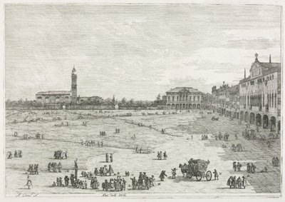 Ansichten: Prà della Valle, Padua von Antonio Canaletto