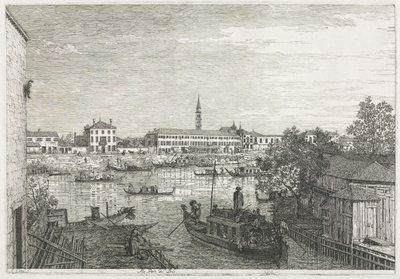 Ansichten: Der Hafen von Dolo von Antonio Canaletto