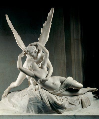 Psyche durch den Kuss der Liebe wiederbelebt von Antonio Canova