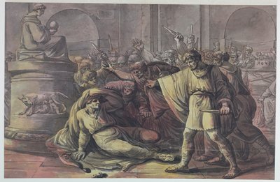 Der Tod von Julius Caesar von Antonio Giuseppe Basoli