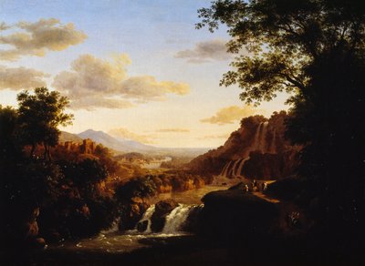 Landschaft mit Wasserfall von Antonio Marinoni