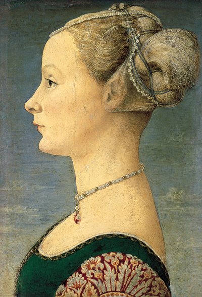 Porträt einer jungen Frau von Antonio Pollaiuolo