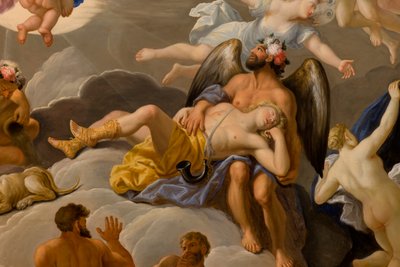 Das Schlafzimmer des Königs, ca. 1703-5 (Decke) von Antonio Verrio