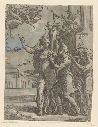 Kaiser Augustus und die Tiburtinische Sibylle von Antonio da Trento