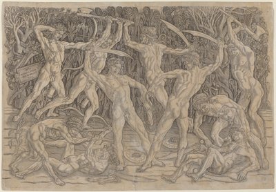 Schlacht der Nackten von Antonio Pollaiuolo