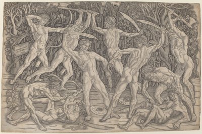 Schlacht der Nackten von Antonio Pollaiuolo