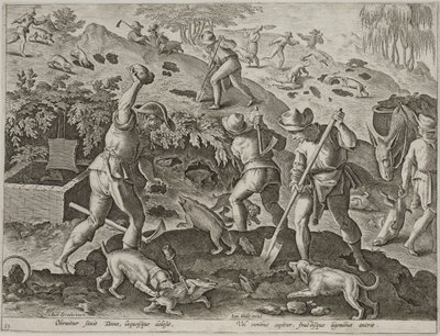 Dachsjagd von Antonius Wierix