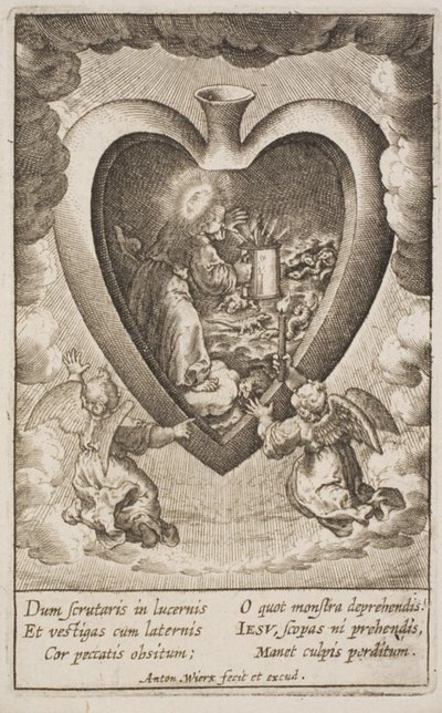 Cor Jesu amanti sacrum von Antonius Wierix