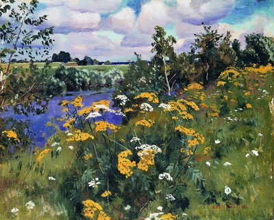 Feld-Ringelblumen, 1922 von Arkadij Aleksandrovic Rylov