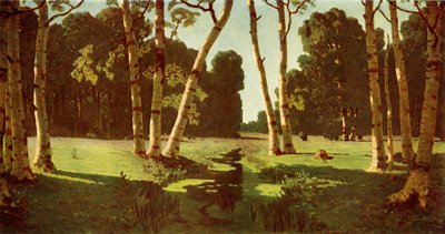 Ein Birkenwald von Arkhip Ivanovich Kuindzhi