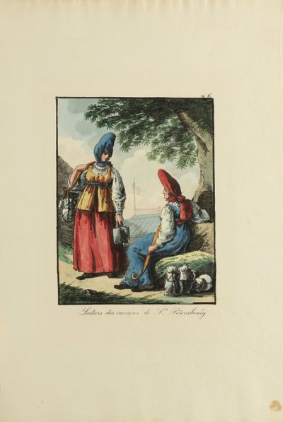 Milchmädchen von Petersburg, 1817 von Armand Gustave Haubigant