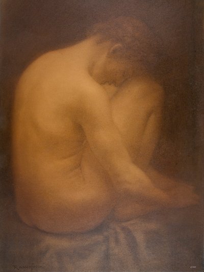 Männlicher Akt, sitzend von Armand Rassenfosse