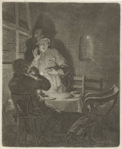 Mahlzeit in Emmaus von Arnold Houbraken