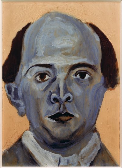 Blaues Selbstporträt von Arnold Schönberg