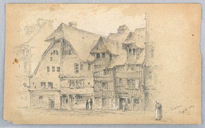 Skizze von Lisieux von Arnold William Brunner