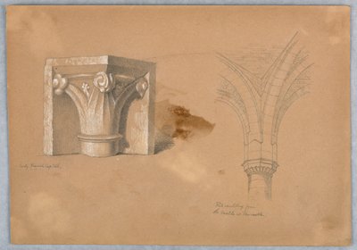 Zwei Studien von architektonischen Details von Arnold William Brunner