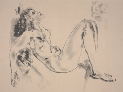Liegender Akt von Arthur Bowen Davies