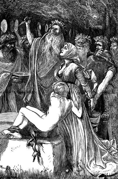 Das Opfer, 1868 von Arthur Boyd Houghton