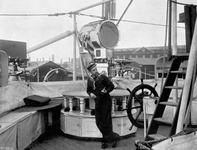 Ein Holophot an Bord der HMS Imperieuse, 1896 von Arthur Debenham