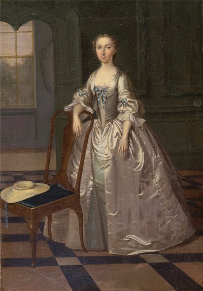 Eine Dame in einem Salon von Arthur Devis