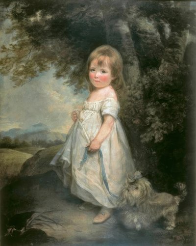 Miss Anderson mit ihrem Hund von Arthur Devis